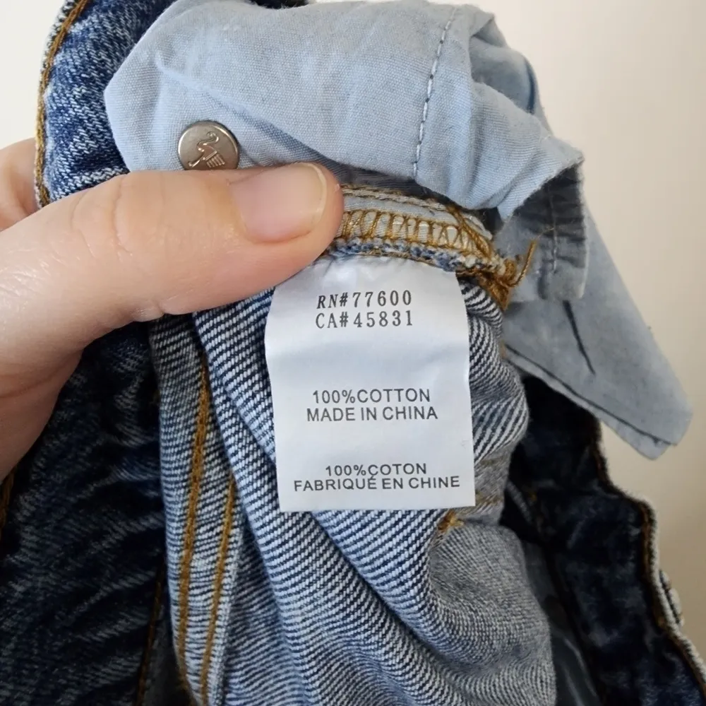 NWT Sandrine Rose Free‎ People Acid Wash Denim Straight Leg 28 High Rise Jeans - Image 10