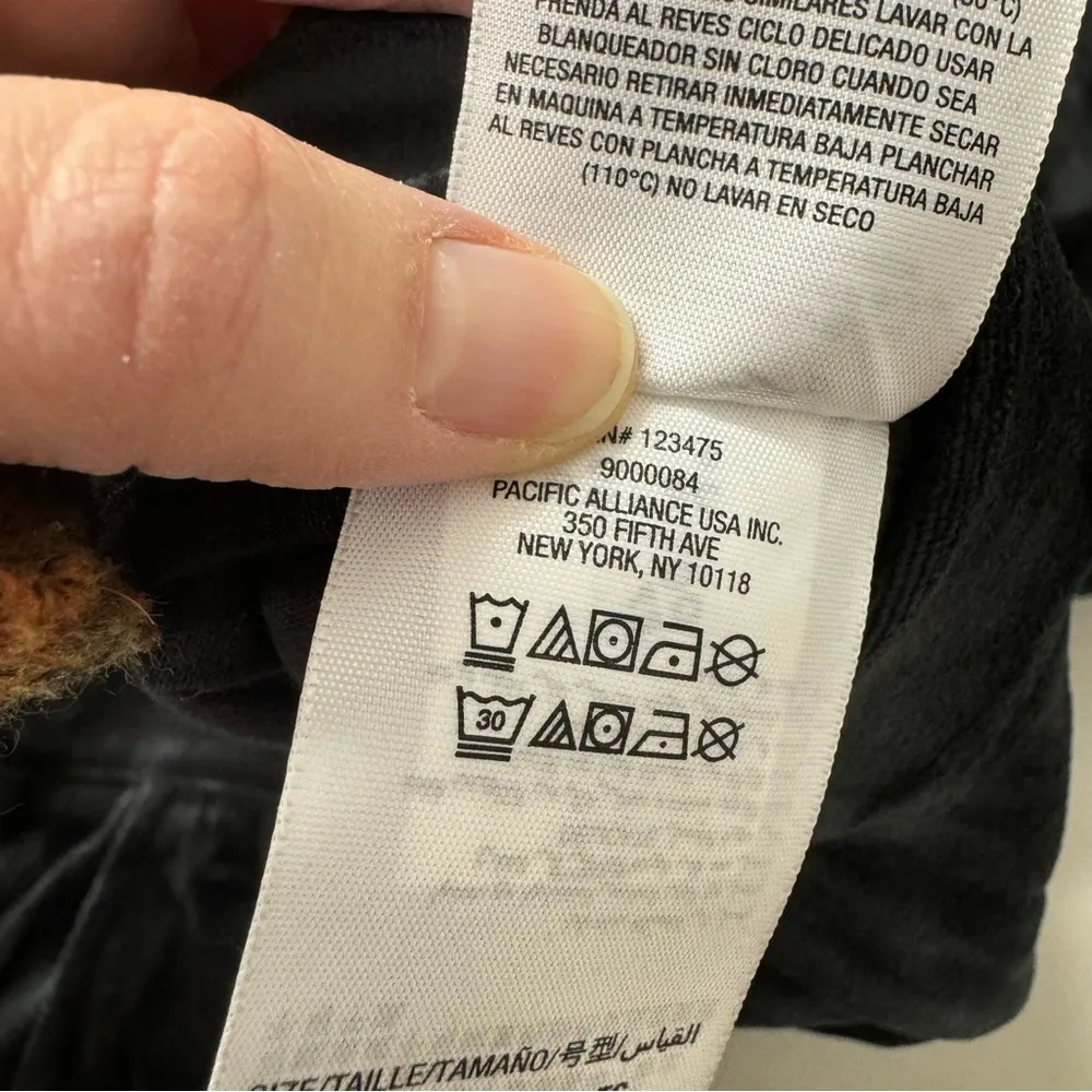 Juicy Couture Black Velvet Wide Leg Trouser Dress Pants Womens XL Cropped Fall - Image 10