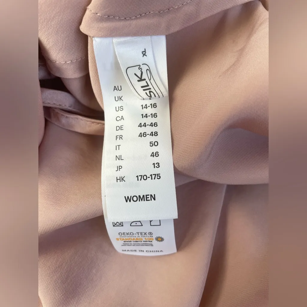 LilySilk Womens Camisole 100 Pure Mulberry Silk Tank Top, Light Pink; size XL Pink - Image 5