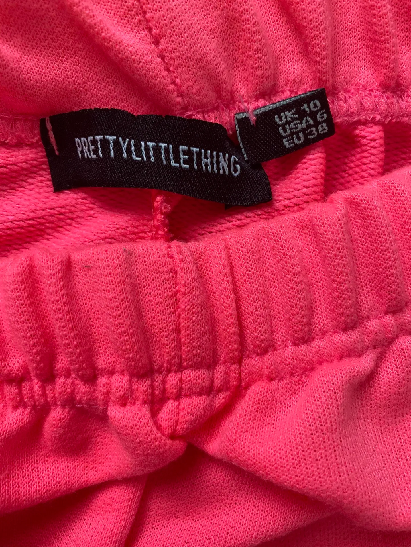 Pretty Little Thing Pink Sweat Pants - Image 2