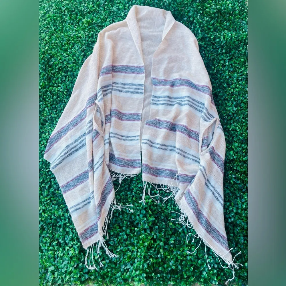 J. Crew Summer weight cape scarf in Mixed Stripe - Image 2