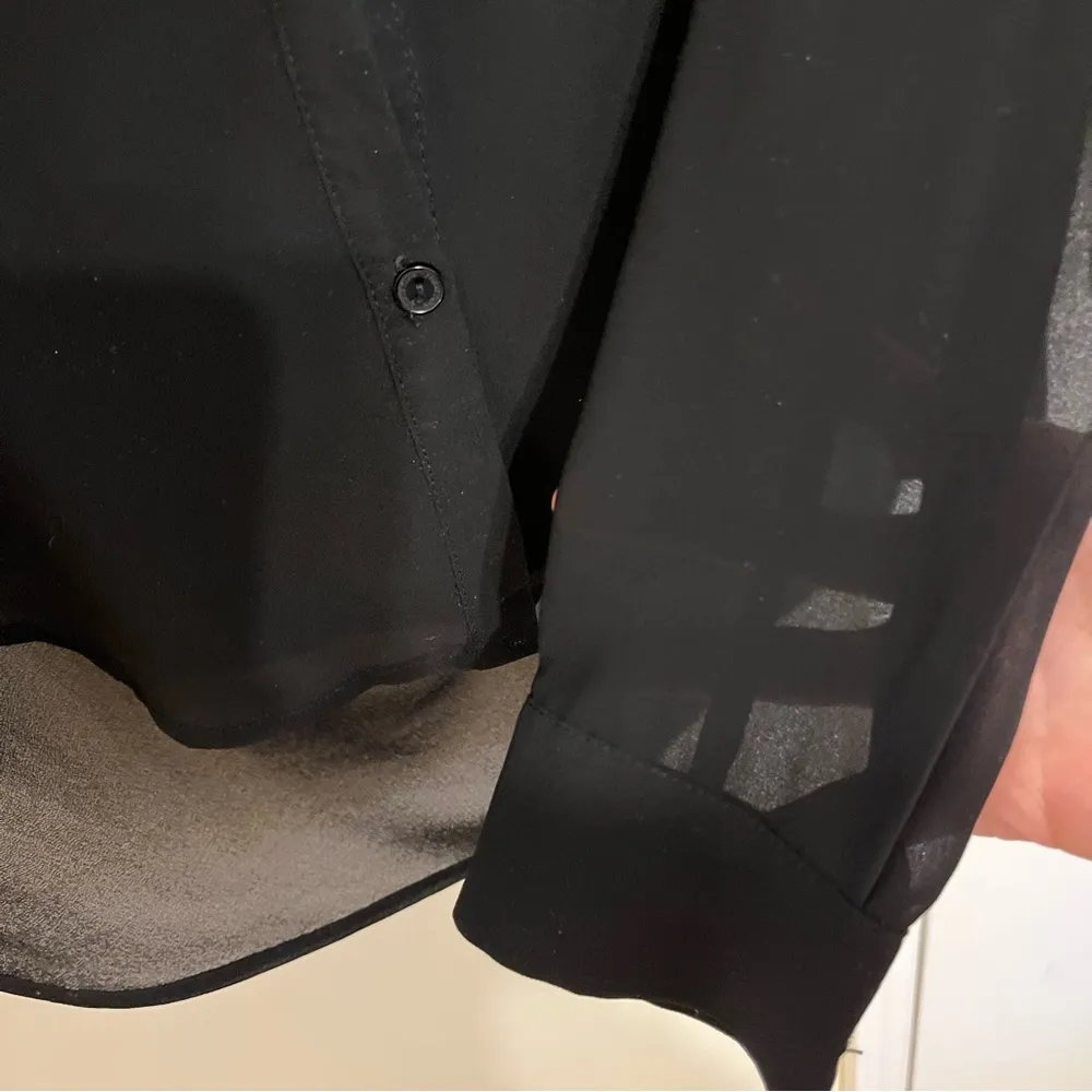 Black Button Down with Crisscross Back - Image 5