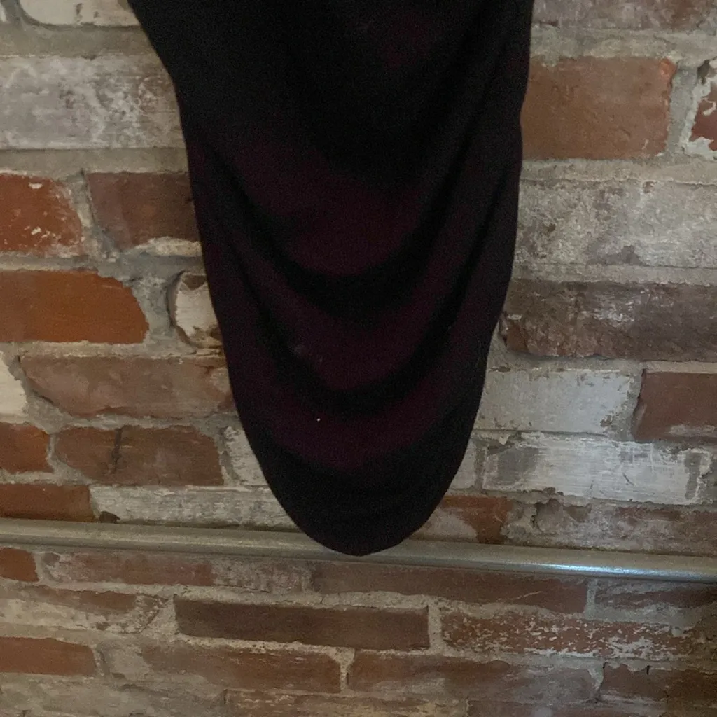 MiiVoo Black Ribbed Scrunch Side Scoop Neck Sleeveless Dress Size S - Image 4