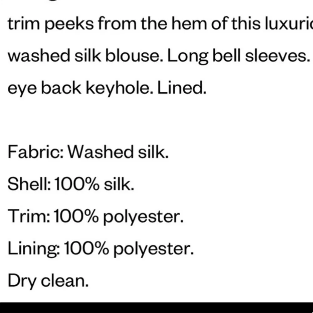 NWOT Cami NYC grey 100% silk long sleeve blouse with lace design - Image 10