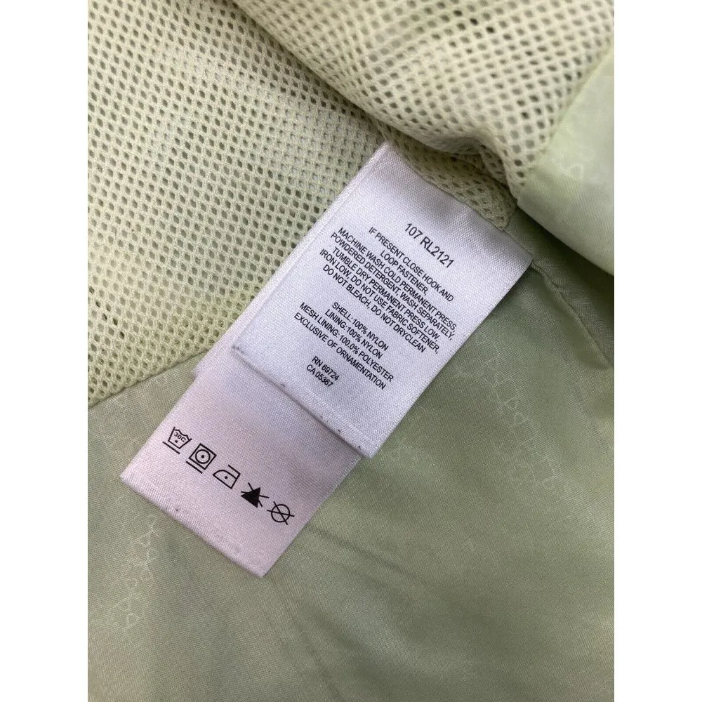 Columbia Sportswear Co Rain Jacket Coat Womens Med Green Zip Outdoor Activewear - Image 7