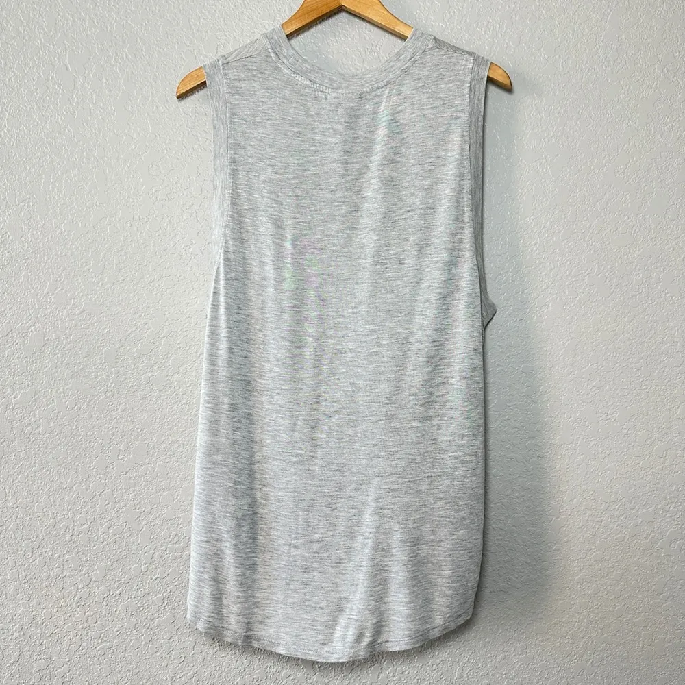 Ivy Park Tank Top Women's Size L Sleeveless Athletic Casual Gray Logo Activewear - Image 3