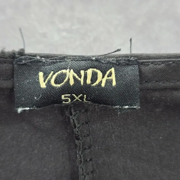 Vonda Black Boho Maxi‎ Fairy Grunge Lace Flowy Midi Tiered Flare Plus Dress 5XL Size 5X - Image 6