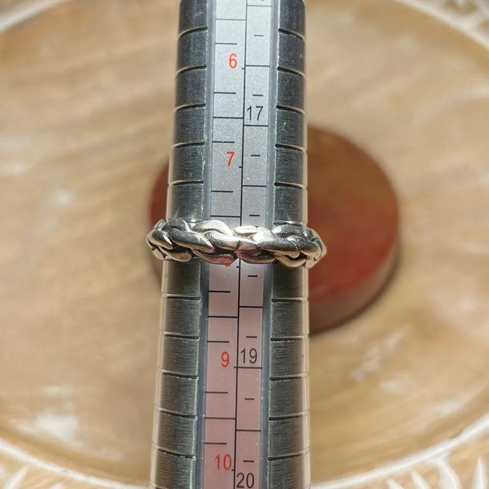 Rope Chain 925 Sterling Silver Band Ring - Image 15