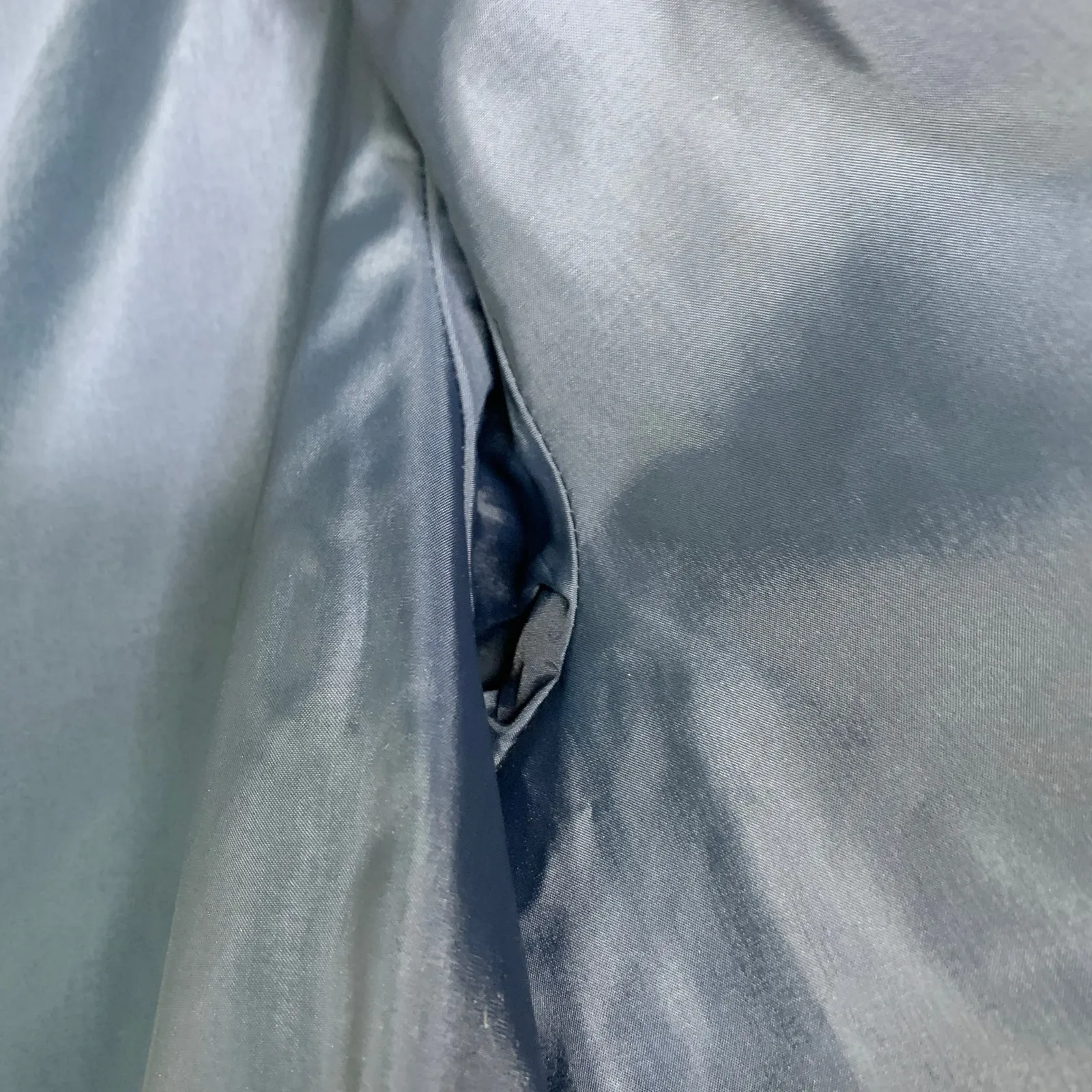 Navy Blue Vintage 70s 80s Trench Coat Horn Button Style Belted Classic Medium - Image 14