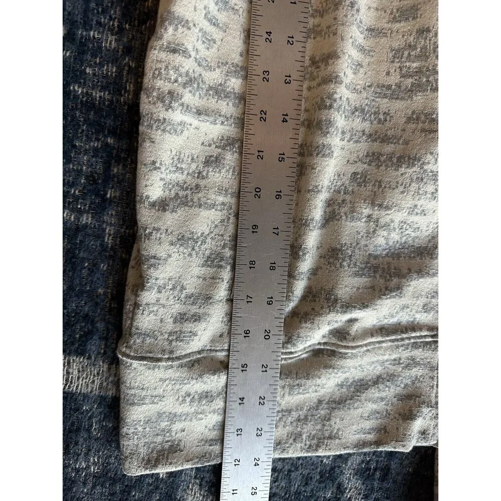 Zyia Jacket Knit Full Zip Womens Medium Grey Cotton Poly Stretch Pockets Active - Image 4