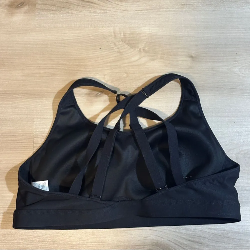 Avia Sports Bra Women's XXL 18-20‎ Black Band Strappy RN# 15741 - Image 3