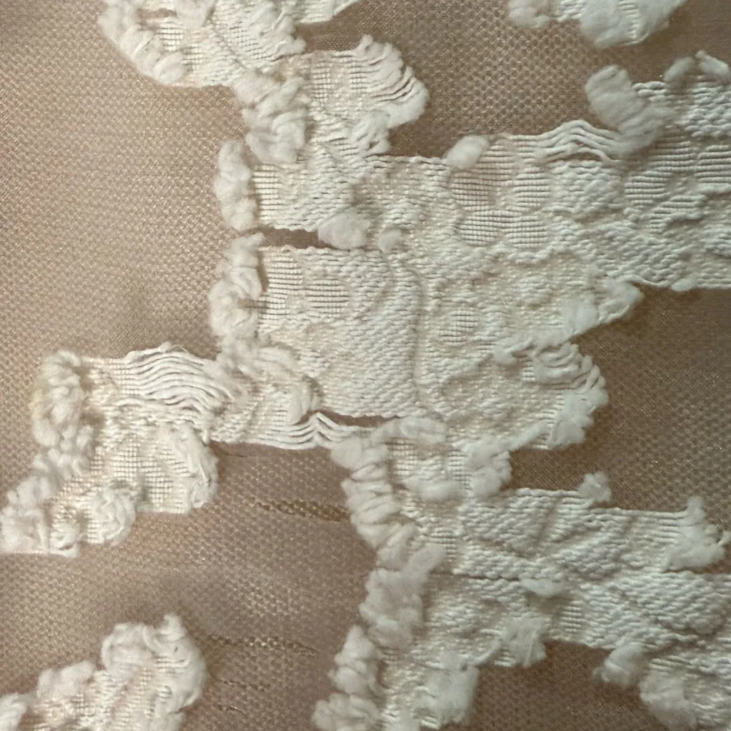 Dorothee Schumacher Cashmere Silk Cardigan Jacket Lace Back Cropped Neutral XS S Tan - Image 5