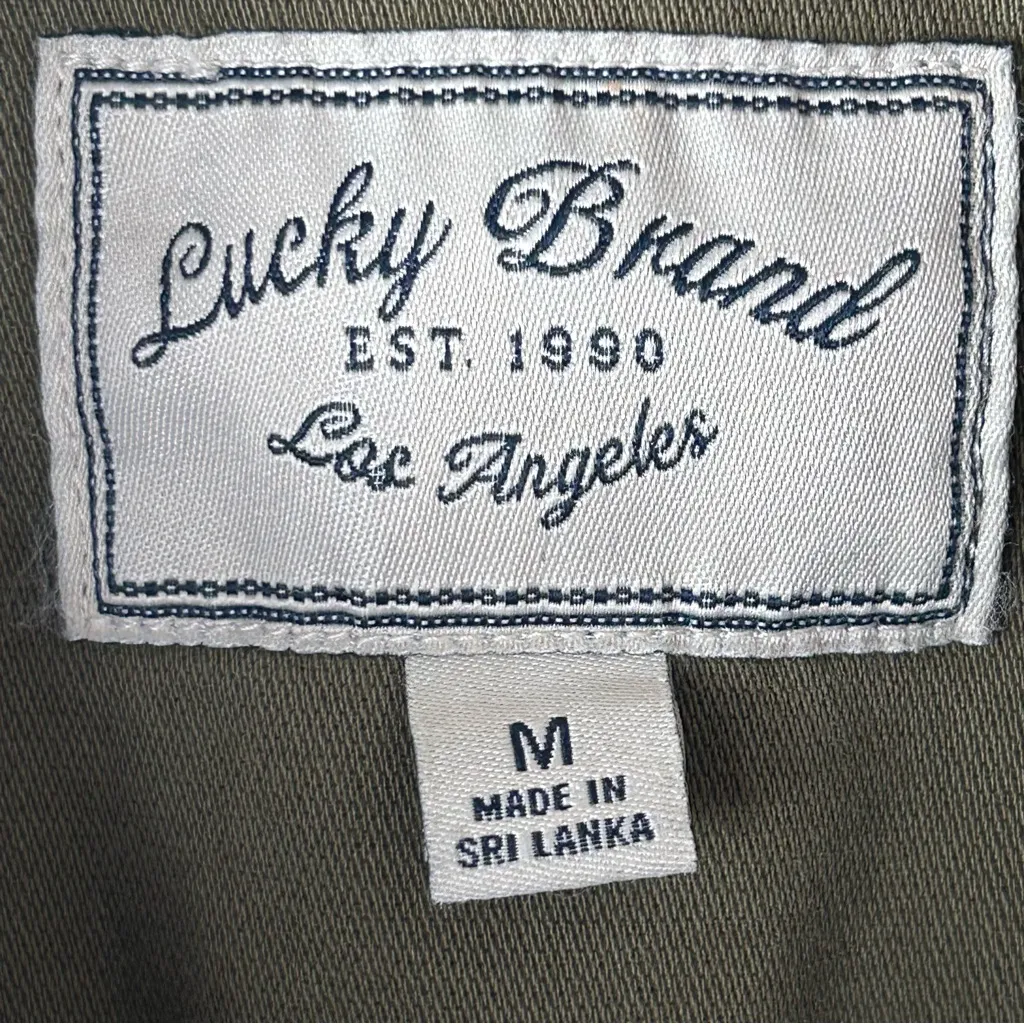 LUCKY BRAND Hunter Green Military Style Outdoor Utility Sleeveless Vest Size M - Image 6