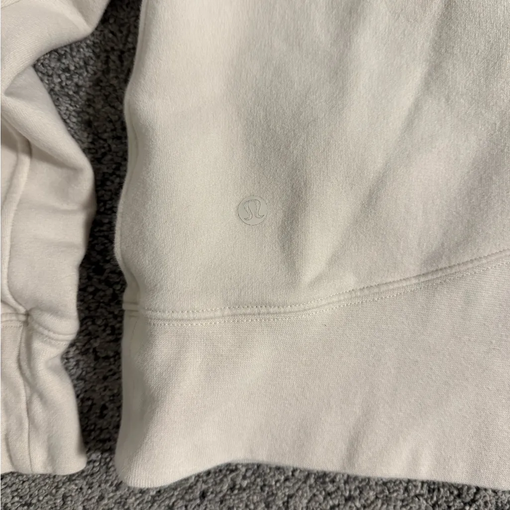 Lululemon Loungeful Scuba Heavyweight Fleece Hoodie Bone - Image 3