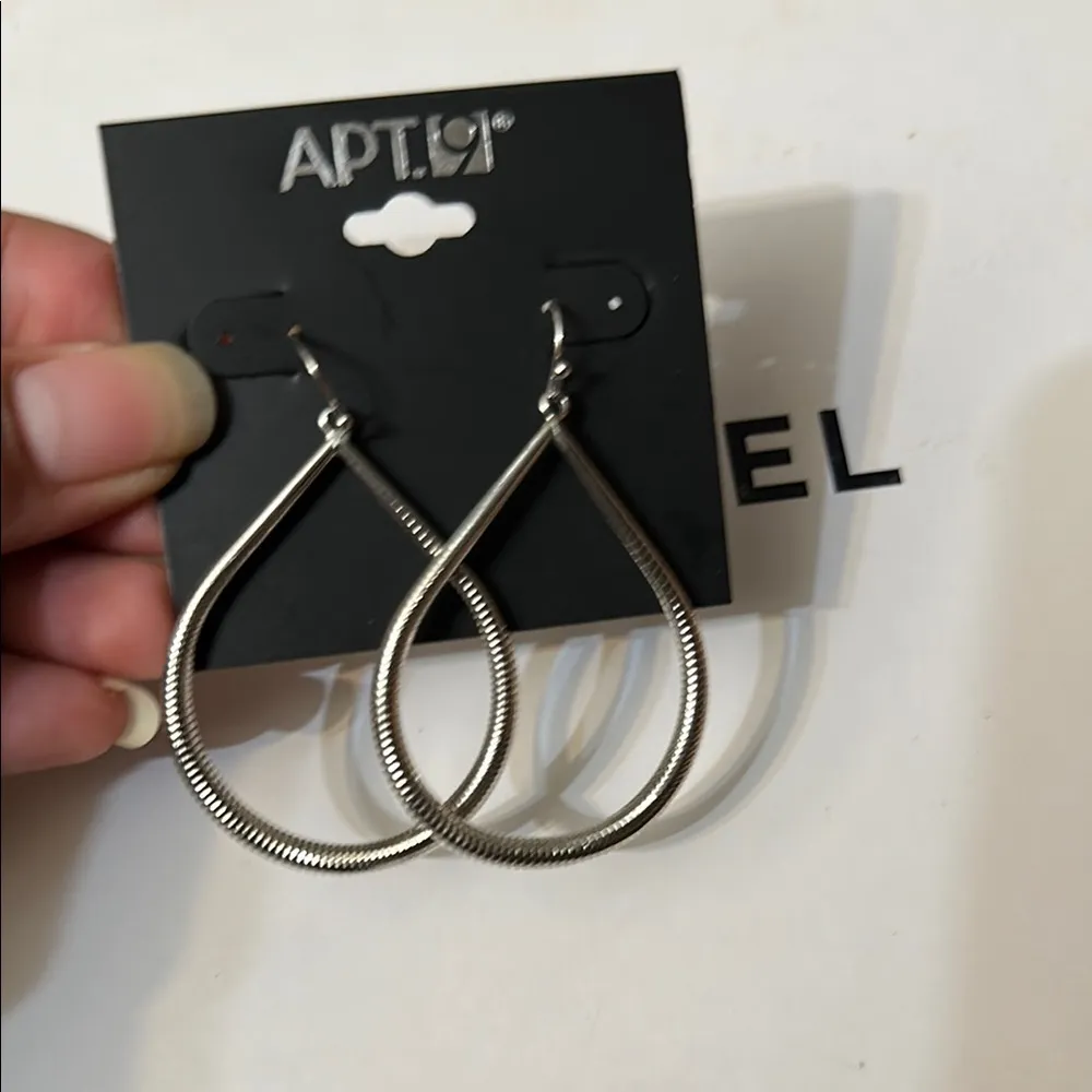 Apt. 9 Silver Teardrop Earrings - Image 2