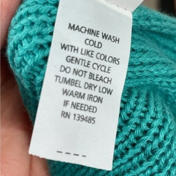 NWT Southern Shirt Varsity‎ Style Sweater Size MEDIUM Baltic Teal - Image 6