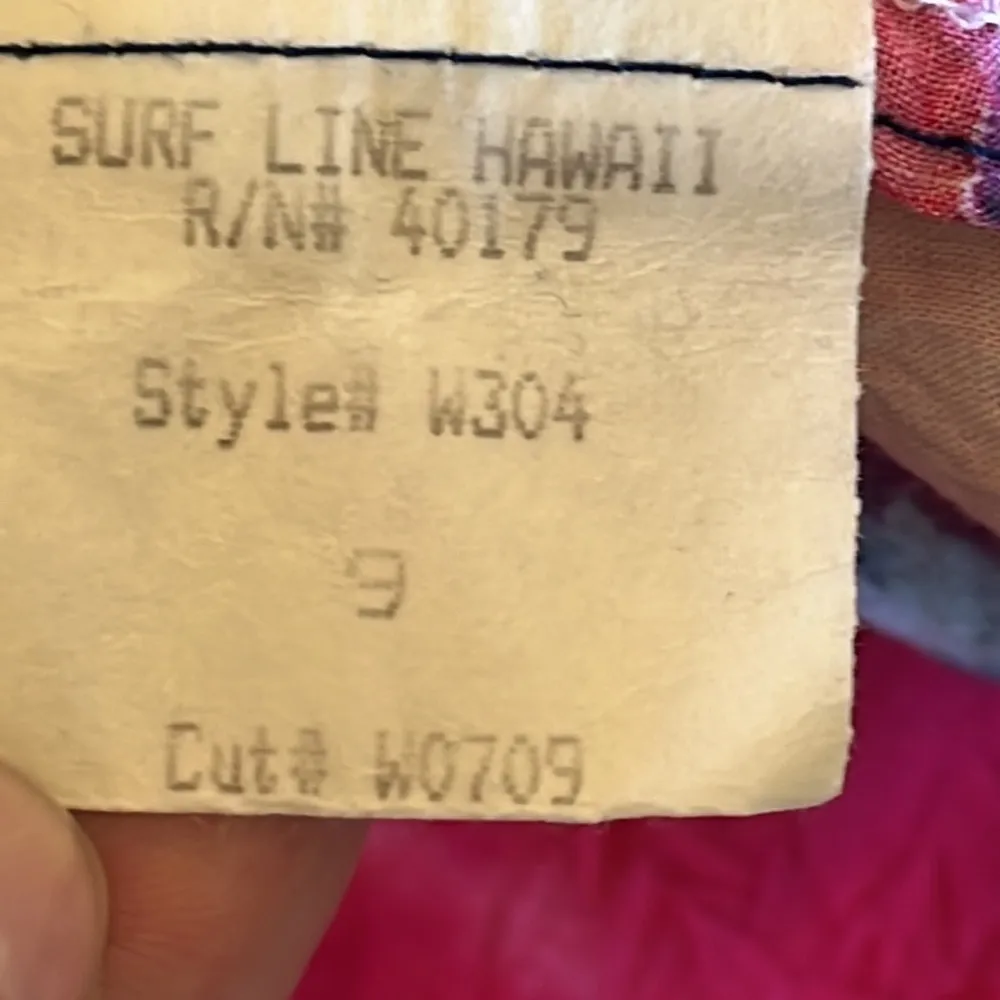 Jams World Surf Line Hawaii Floral Dress Size 9 Vintage - Image 7