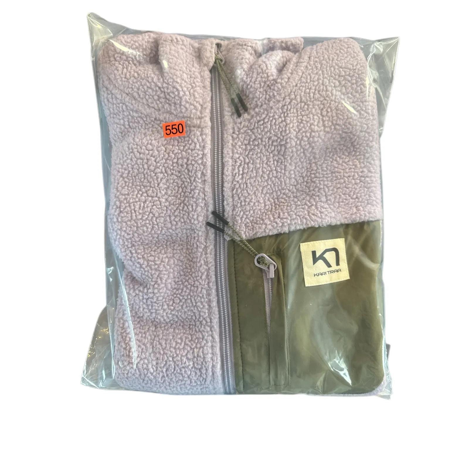 Kari Traa Women's Purple Fleece Vest Full Zip Mock Neck Pockets Size L Size L - Image 5