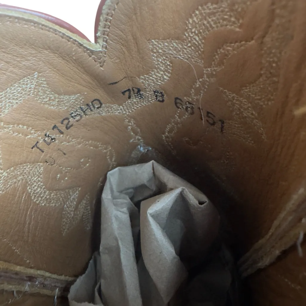 Tony Lama TL125HD Genuine Ostrich Leather Western Cowboy Boots Size 7.5B Womens - Image 15