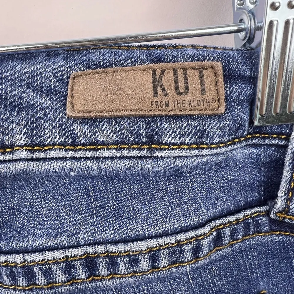 Kut from the Kloth Blue Denim Jeans Size 4 Mid Rise Stretch Skinny Fit - Image 8
