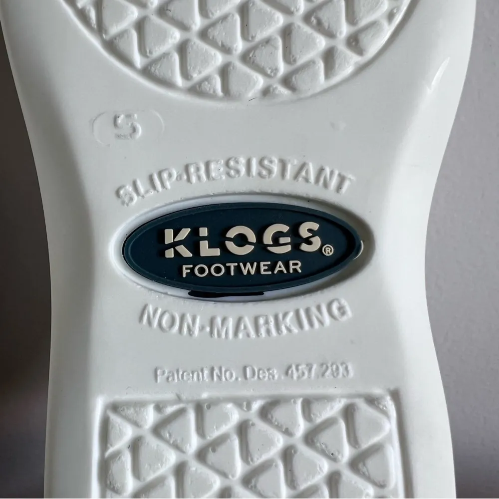 Klogs Boca White Kitchen Women's Clog Size 5 #944 - Image 7