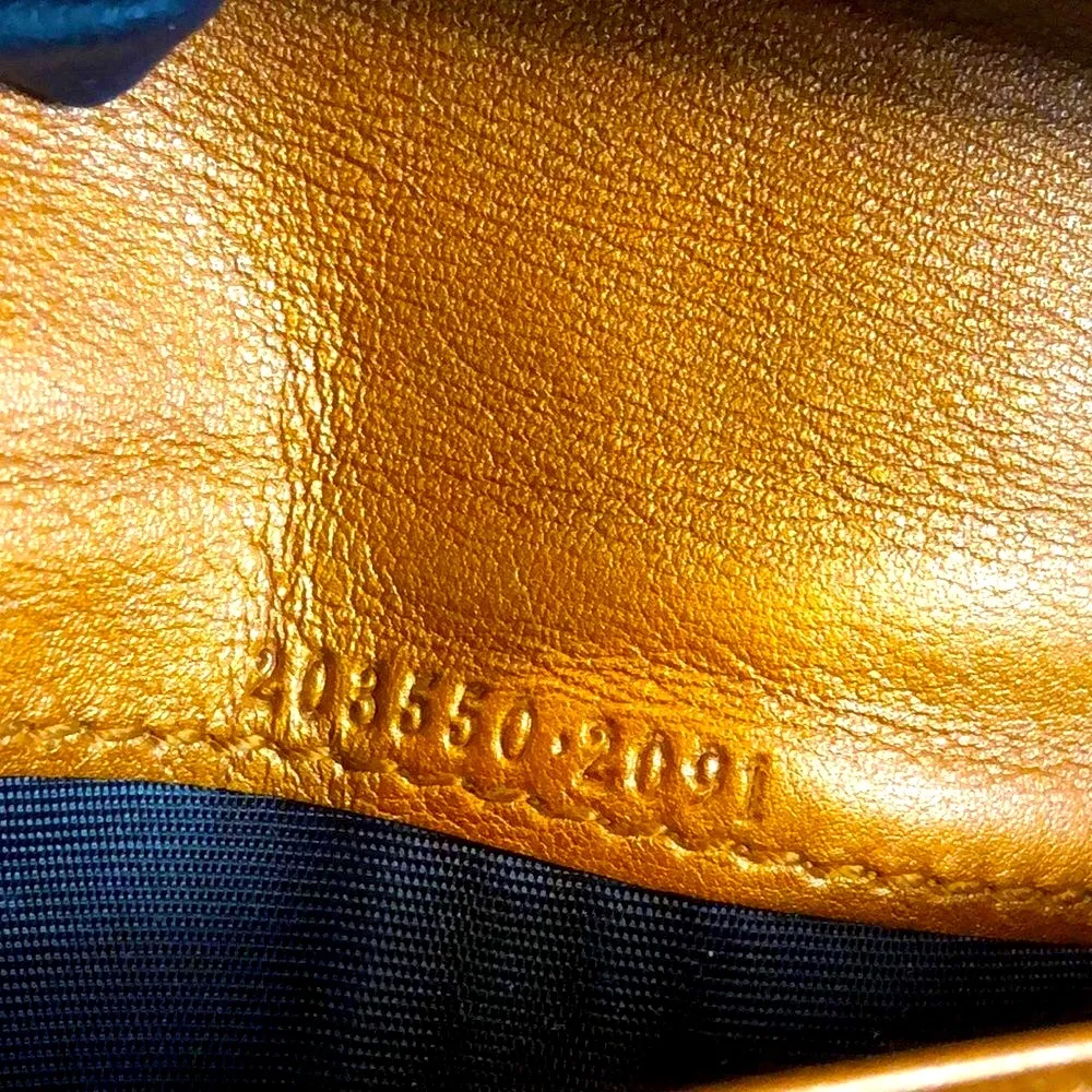 GUCCI GG Monogram Canvas & Leather Heart Clasp Full Length Continental Wallet - Image 15