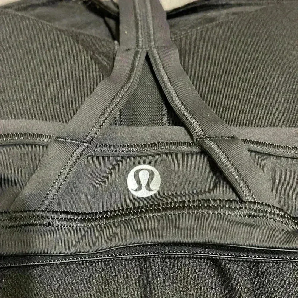 Lululemon Black Tank Top with Built in Bra - Image 2