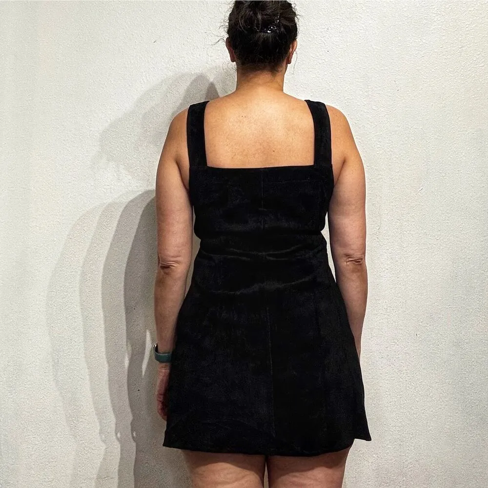 Eres Levy Black Leather Mini Dress Sz M Size M - Image 10