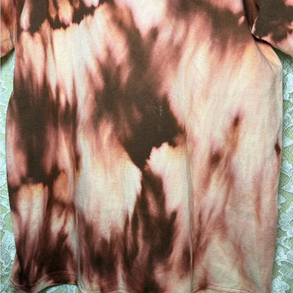 Handmade Jungle Hippie Stay Golden unisex Tie-Dye paisley T-Shirt large - Image 12