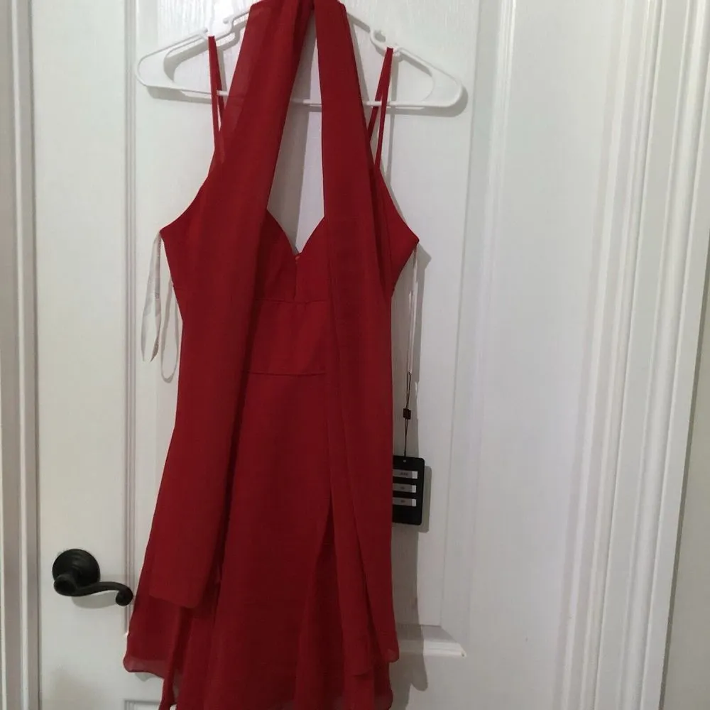 Lucci Lu Women's Red Fit &‎ Flare Sleeveless Party/ Cocktail Dress Size 00 NWT - Image 12