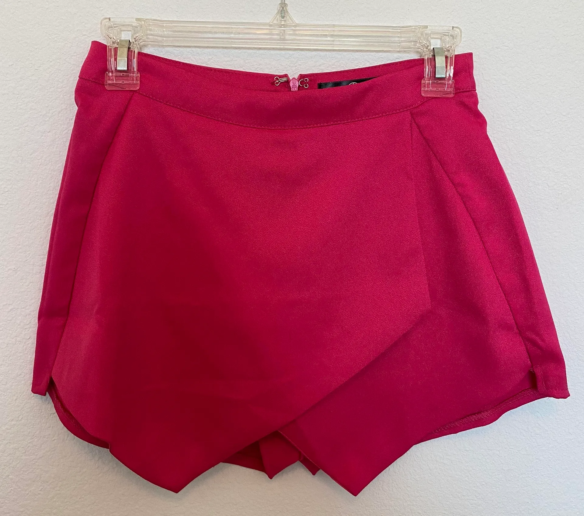 Missguided Hot Pink Envelope Skort - Image 2