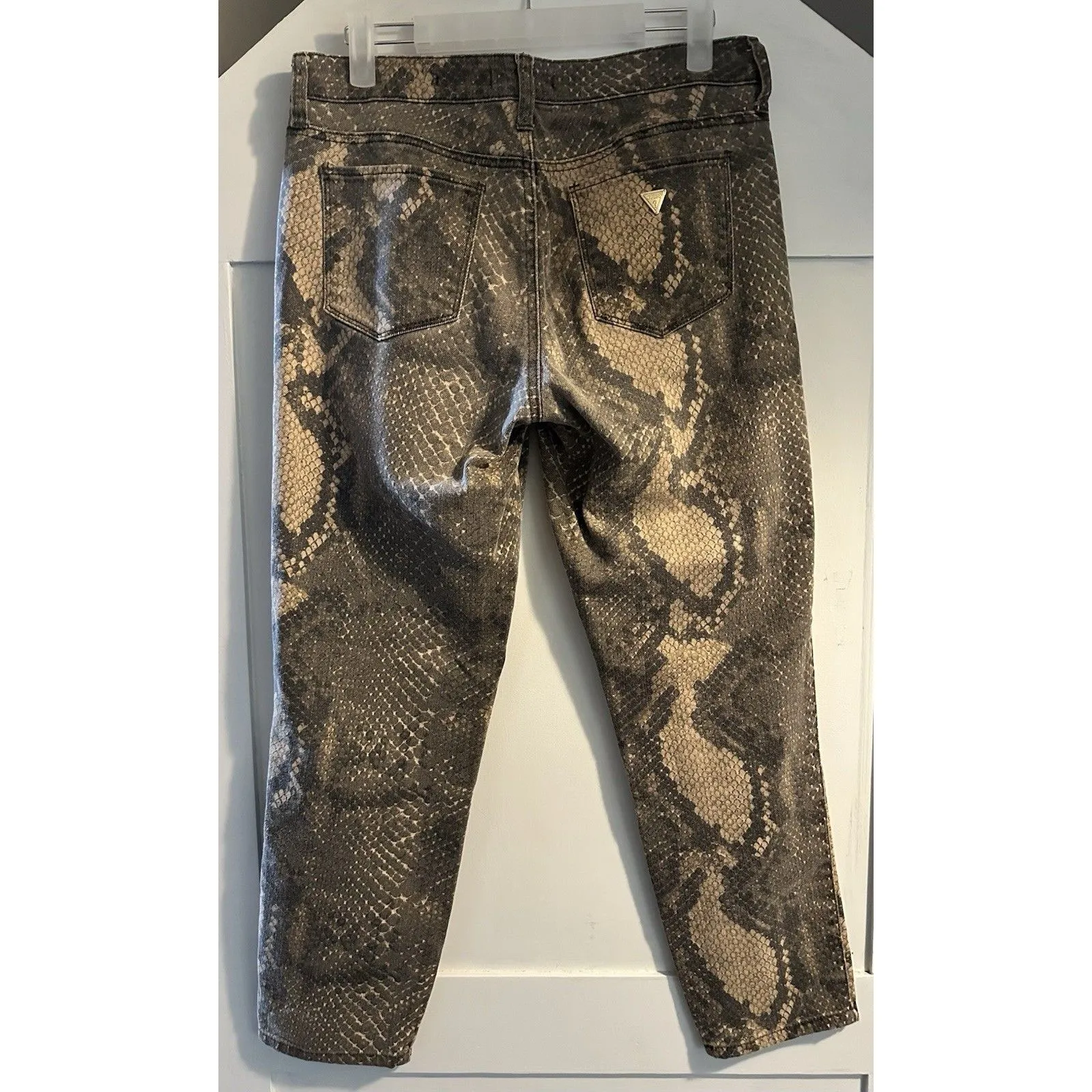 GUESS Samara Sexy Curve Stretch Skinny Jeans Snakeskin Print Women’s Size 28 - Image 3