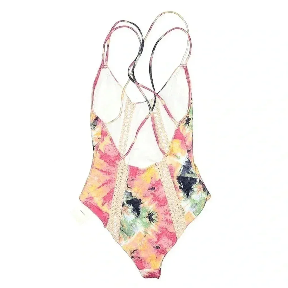 Urban Outfitters Out From Under Micah Crochet Printed One-Piece Swimsuit Size S - Image 5