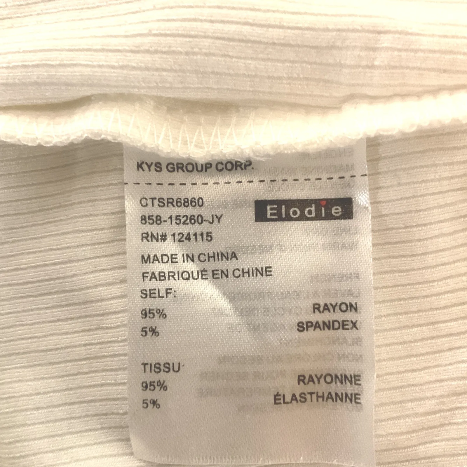 Elodie Short Sleeve Ribbed Round Neck Casual Chic Style Cropped Top Size XL NWT - Image 7