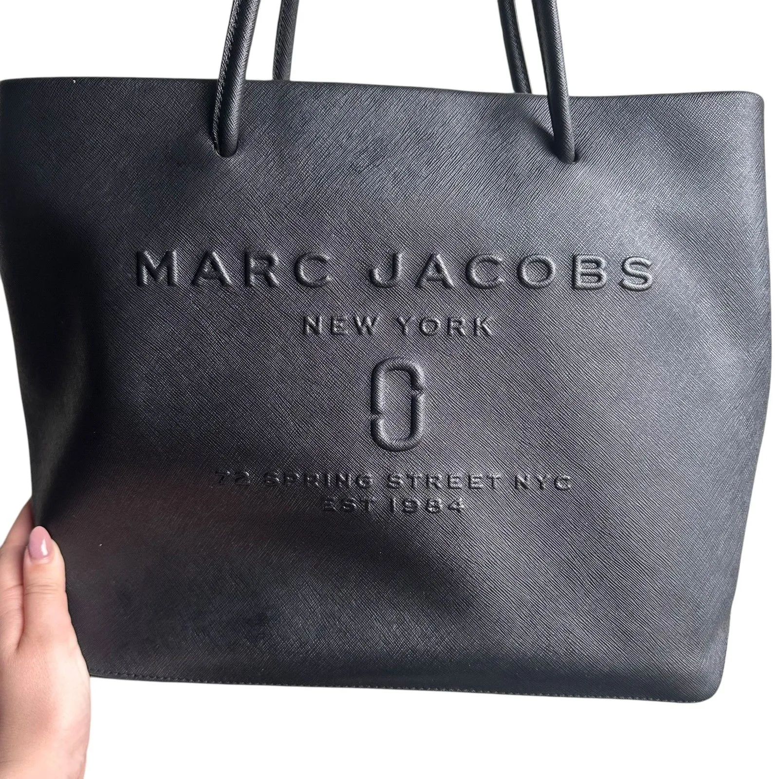 MARC JACOBS East-West Logo Shopper‎ Tote Black - Image 9