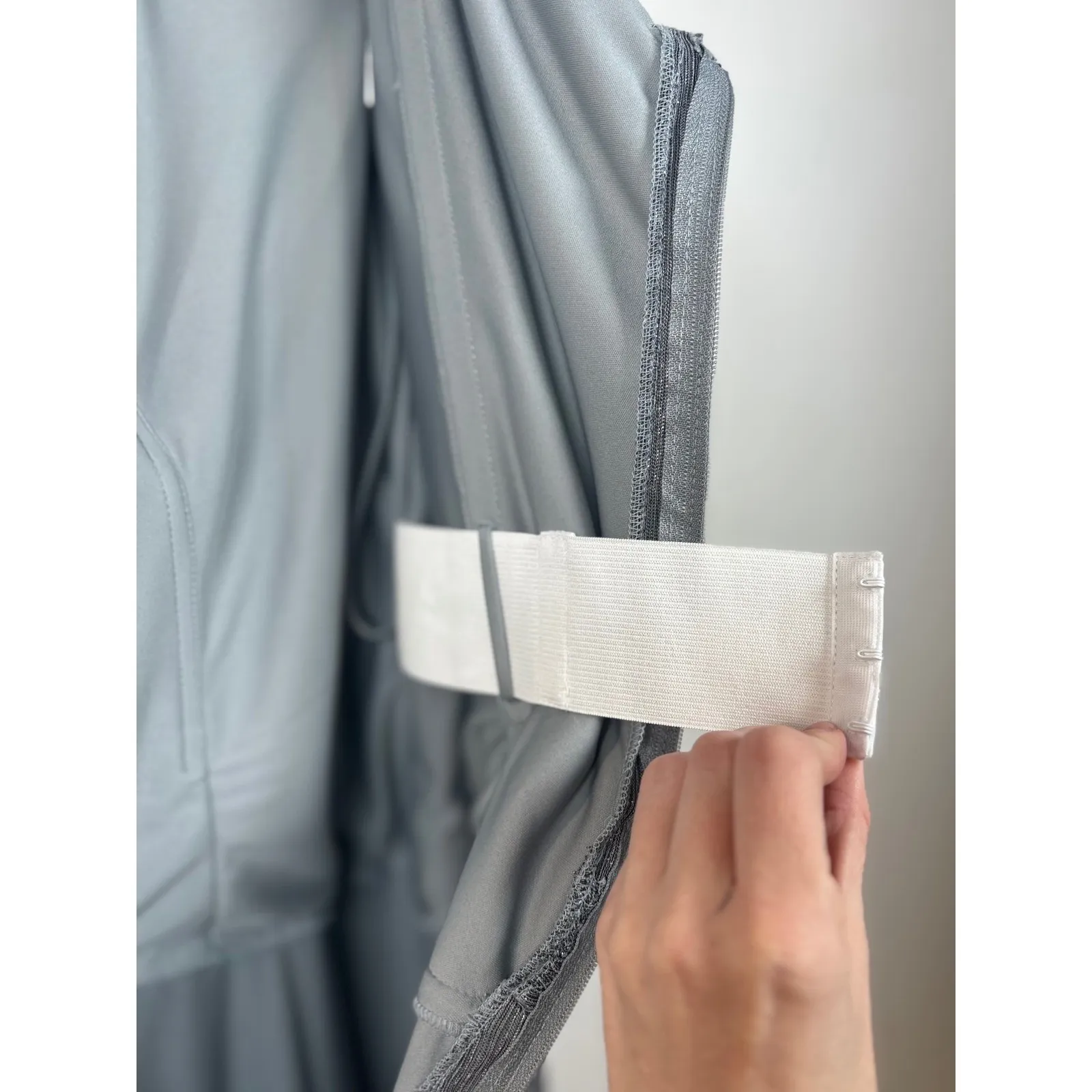 MGNY Morilee 12 Gown Metallic Silver Off The Shoulder Mother of the Bride Dress Gray - Image 16