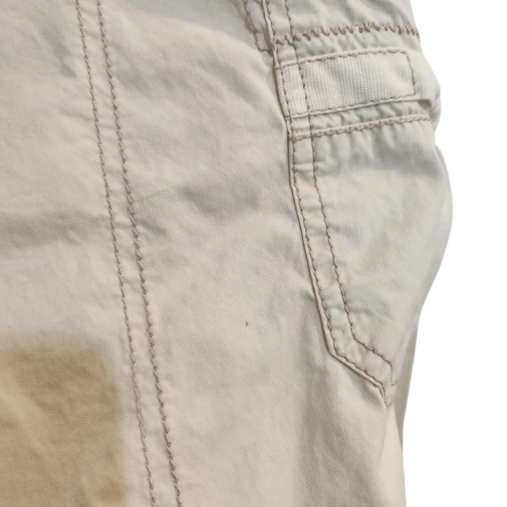 American Eagle Twee Beige Classic Vintage Cargo Short Y2K Outdoors Size 8 - Image 5