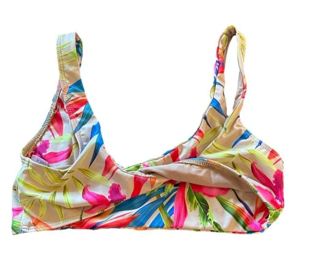 VYB Summer Feels Tropical Bikini Set Twisted Top Palm Print Hawaii Surf Y2K NWOT Size XS - Image 3