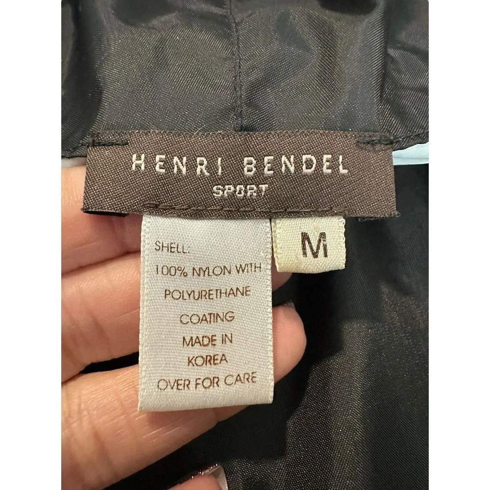 Henri Bendel Sport Sz Medium Lightweight Raincoat Windbreaker Jacket Women ST3-8 - Image 2