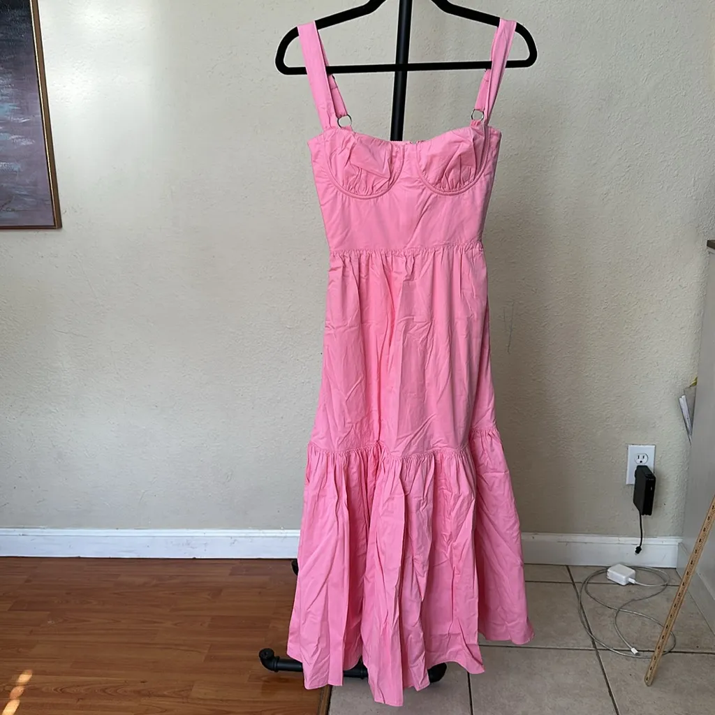 HOUSE OF‎ CB 'Elia' French Pink Midi Sundress size XS - Image 14