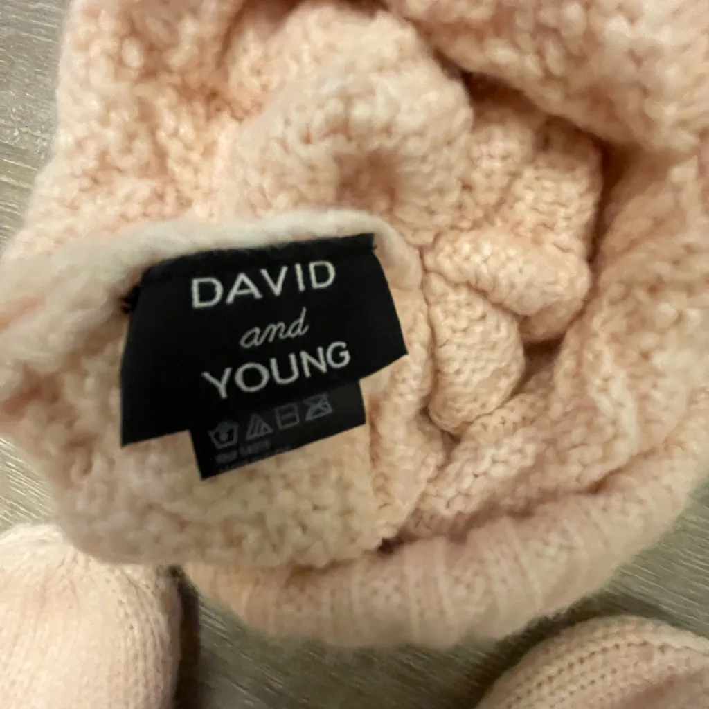 Women's Dog Mom Beanie and Gloves Set Winter Hat Knit Cap Dog Lover One Size Pink - Image 6