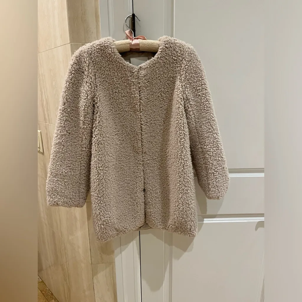 Aritzia  Cream Teddy Coat size XS - Image 2