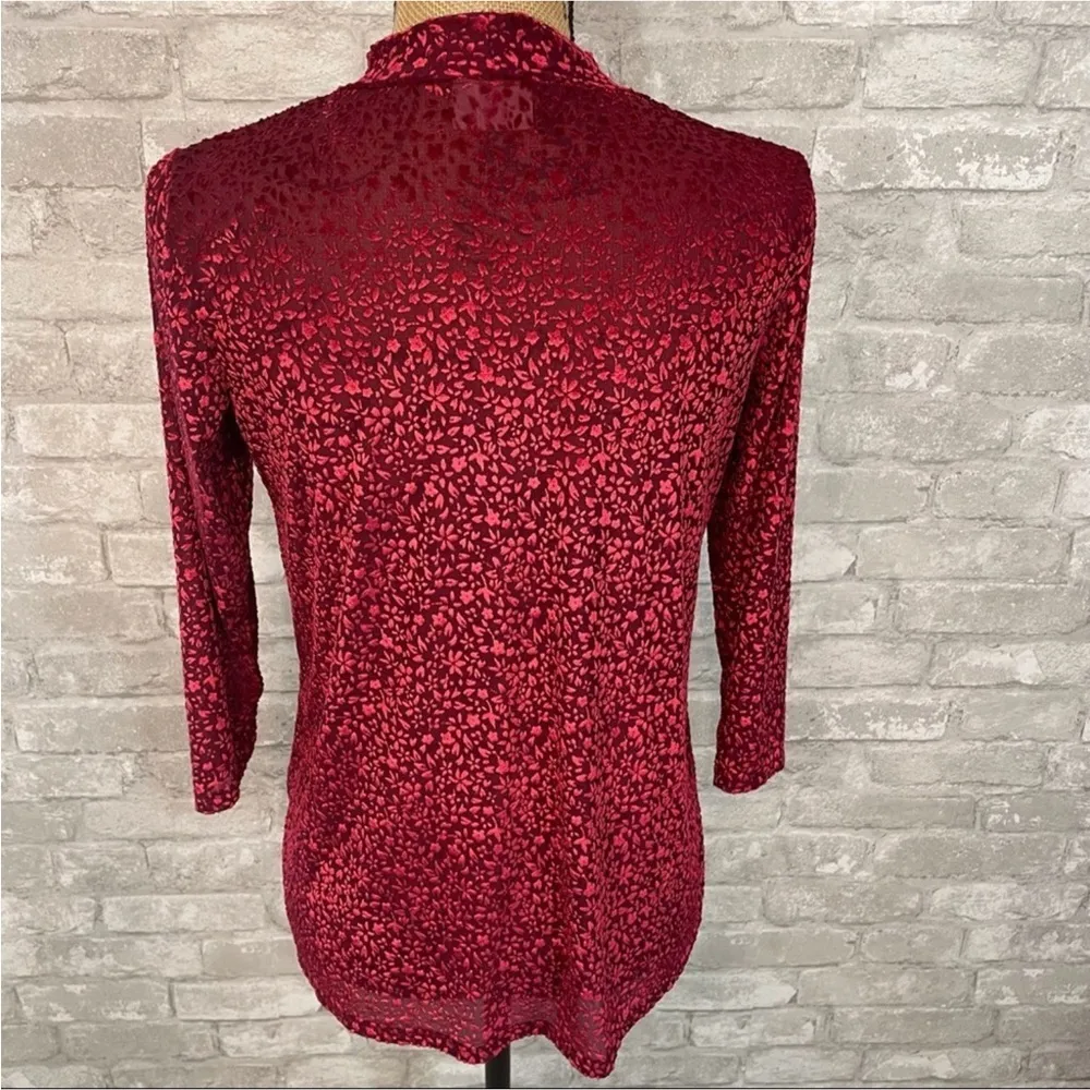 LOGO Layers by Lori Goldstein Velvet Long Sleeve - Image 2