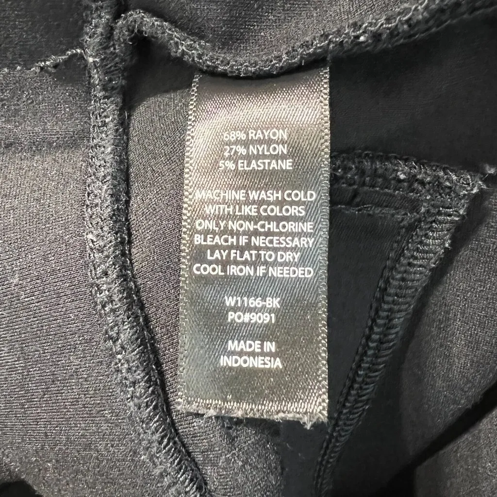 Betabrand Pant M Long Black‎ Skinny Leg Dress Yoga Stretch Knit Pull On Womens - Image 8