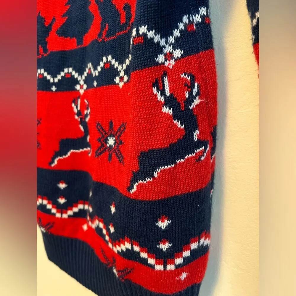 Tipsy Elves Holiday Ugly Hooded Christmas Sweater Size: Small Christmas in July - Image 6