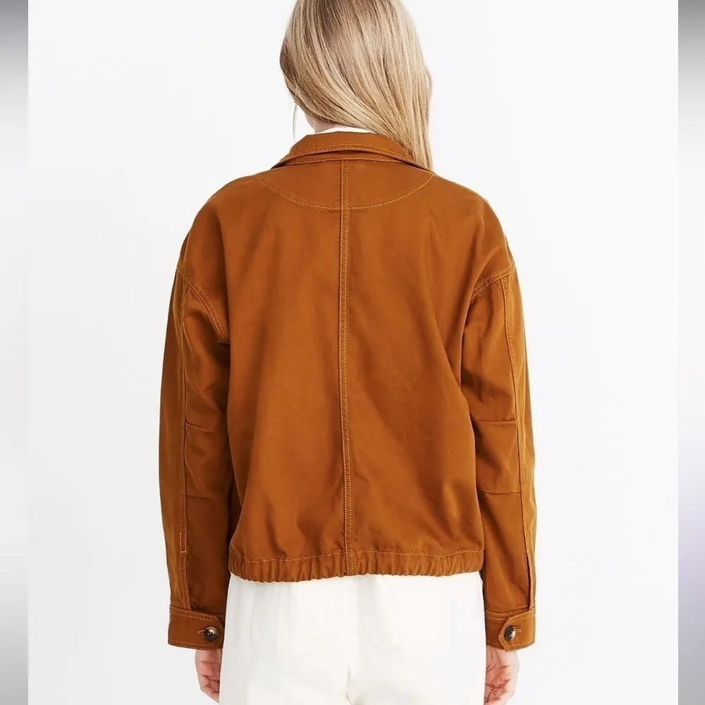 Madewell Beachmont Jacket rich camel brown utility cargo - Image 3
