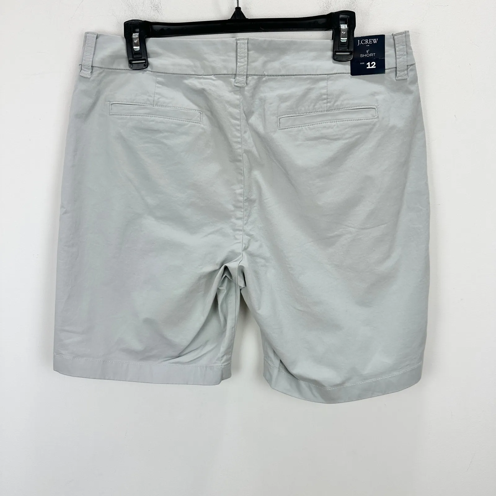 J.Crew 9" Frankie Bermuda Chino Short Cotton Mid Rise Oyster Grey US 12 NWT - Image 8