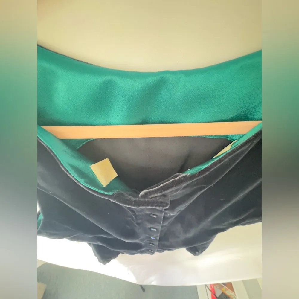 Navy Velvet Tank with Button Back, by Dana Buchman size 10, NWT $188 MSRP - Image 7