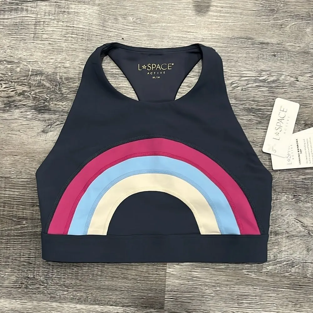 L*SPACE NWT Chasing Rainbows sports bra top - M ($110) - Image 2