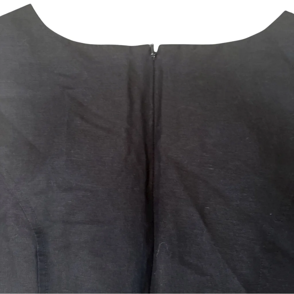 Jessica London Black Mini Sheath Dress With A Back Zip Closure Size 10 - Image 7